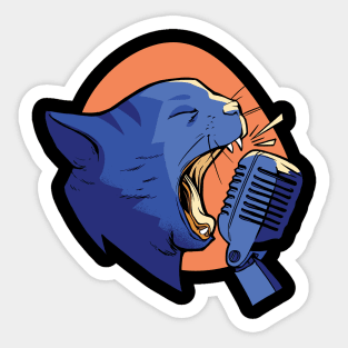 Metal Cat Sticker